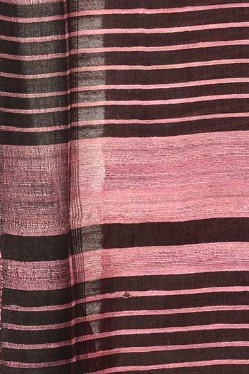 CrazyLooms-Tussar Ghicha Silk-Pink Zebra