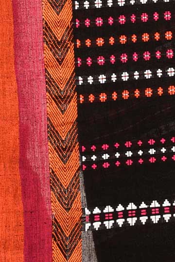 CrazyLooms-Begampuri Handwoven Cotton Beige Black