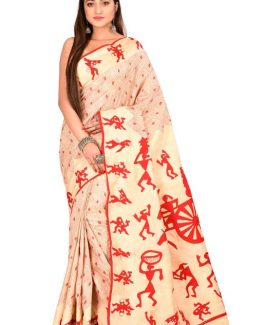 Applique Work Saree