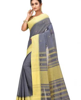 TheCrazylooms-begampur-saree-grey-husk