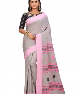 jamdani mercerized cotton saree