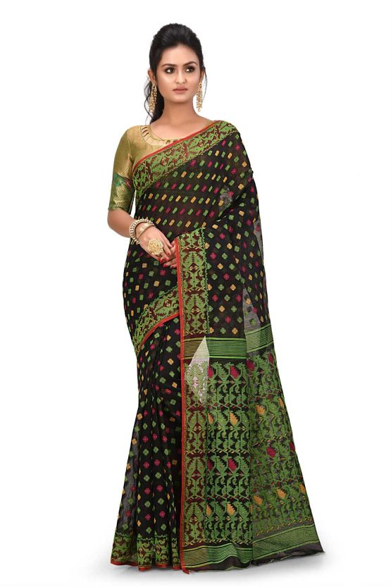 Jacquard Jamdani Saree