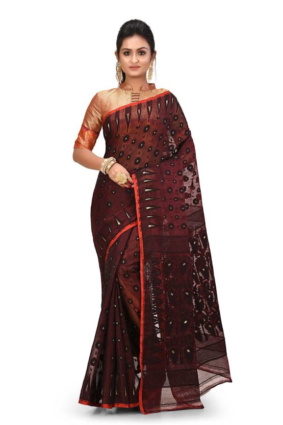 Jacquard Jamdani Saree