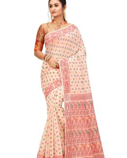 Jacquard Jamdani Saree