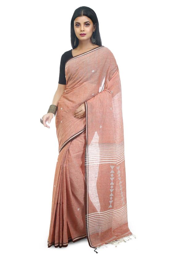 jamdani handspun cotton saree