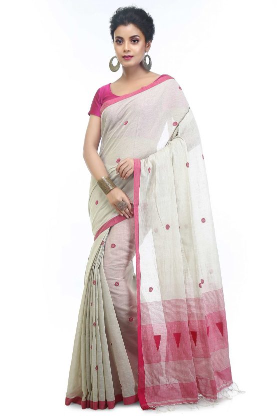 Jamdani Handspun Cotton Saree