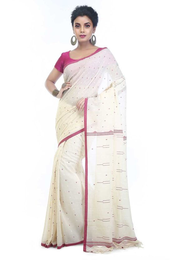 Jamdani Muslin Saree