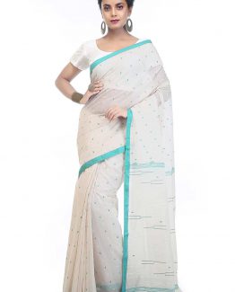 Jamdani muslin saree