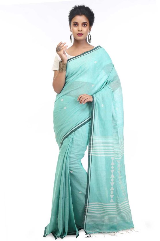 jamdani handspun cotton saree