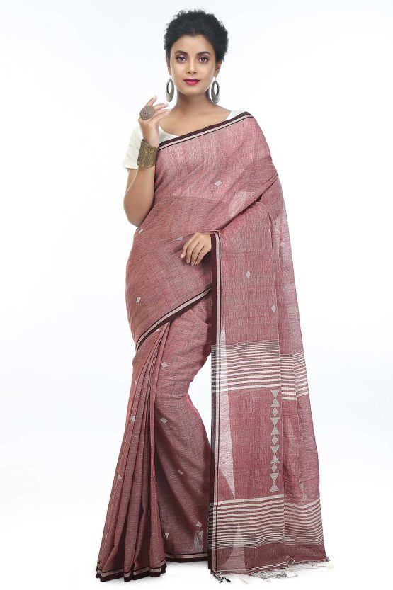 jamdani handspun cotton saree