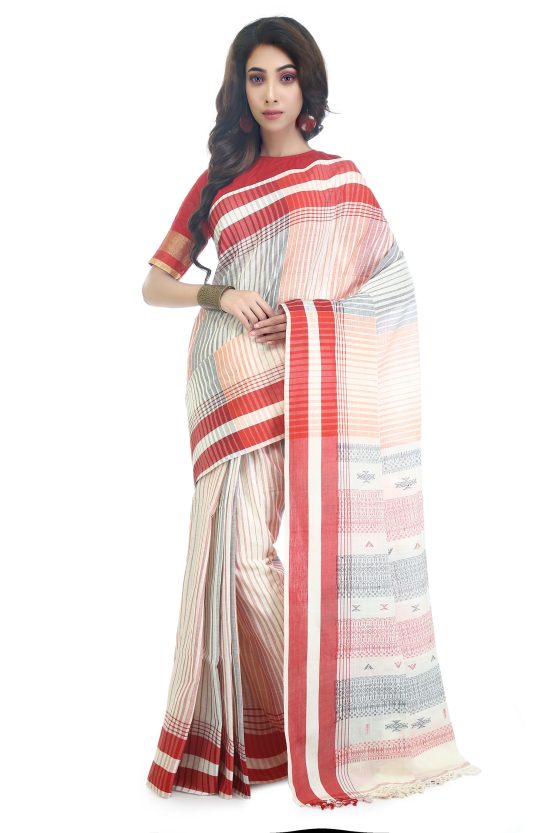 Bhujodi Handspun Cotton Saree