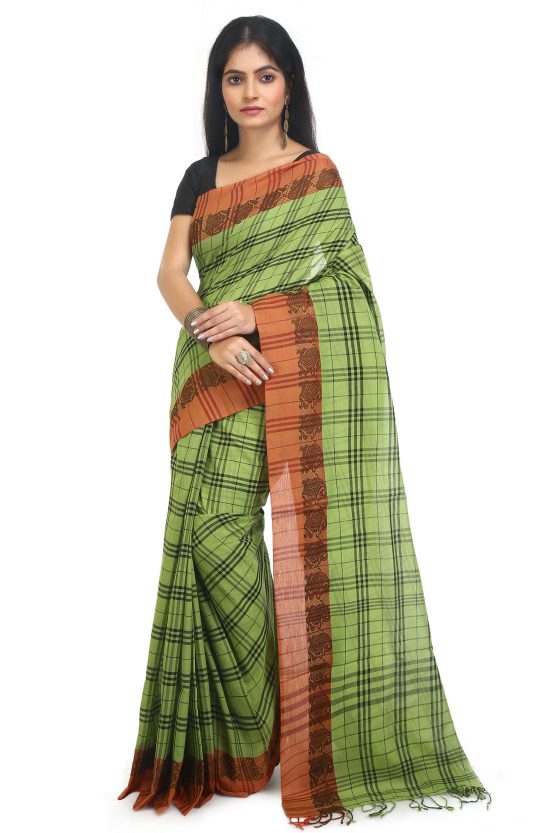 Tangail Cotton Saree-Pacchi