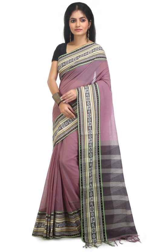 Tangail Cotton Saree-Purple Malar