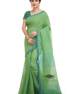 Fulia Cotton Saree-Juicy Apple