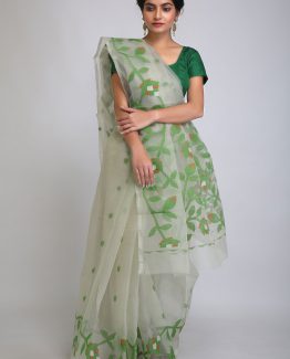 Jamdani Saree-Water Lili