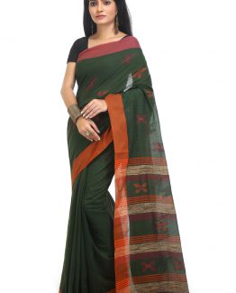 Fulia Cotton Saree-Botanic Butterfly