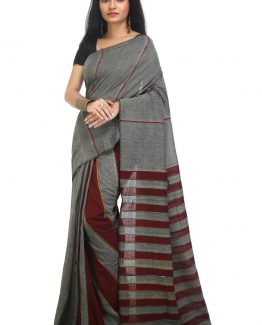 Khesh Cotton Saree-Graycie