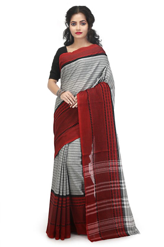 Begampuri Cotton Saree-Dobli Mirch