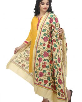 Pure Tushar Nakshi Kantha Dupatta