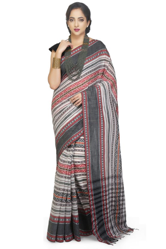 Dhaniakhali Cotton Saree-Venna Pandu