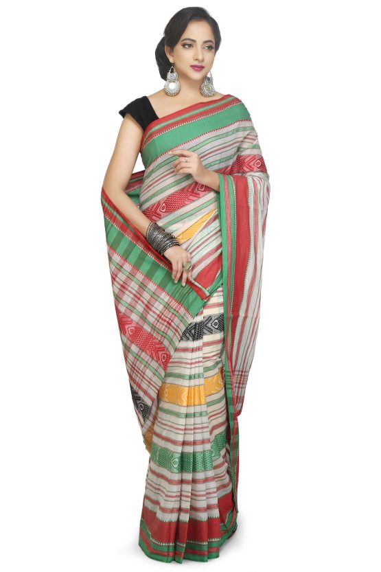 Dhaniakhali Cotton Saree-Nethili