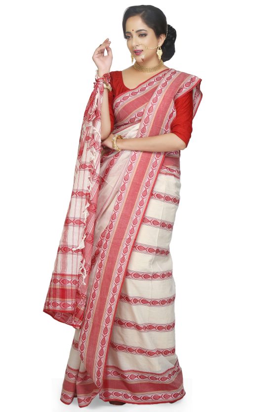 Dhaniakhali Cotton Saree-Koduva