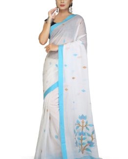 Jamdani Saree-Macaw