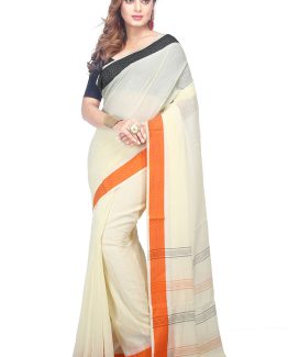 Fulia Cotton Saree-Snow Drops