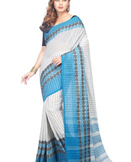 Dhaniakhali Cotton Saree-Snow Ball