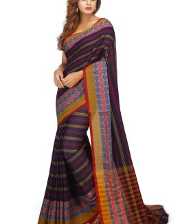 Dhaniakhali Cotton Saree-Blue Star